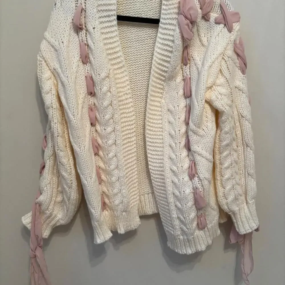 Altard state oversized cream cable
